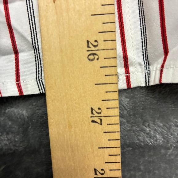 Lauren Ralph Lauren Shirt Womens Sz.Large White Striped Button Up Long Sleeve - Picture 8 of 10